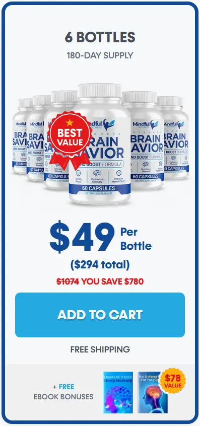 Brain Savior 6 Bottle Price